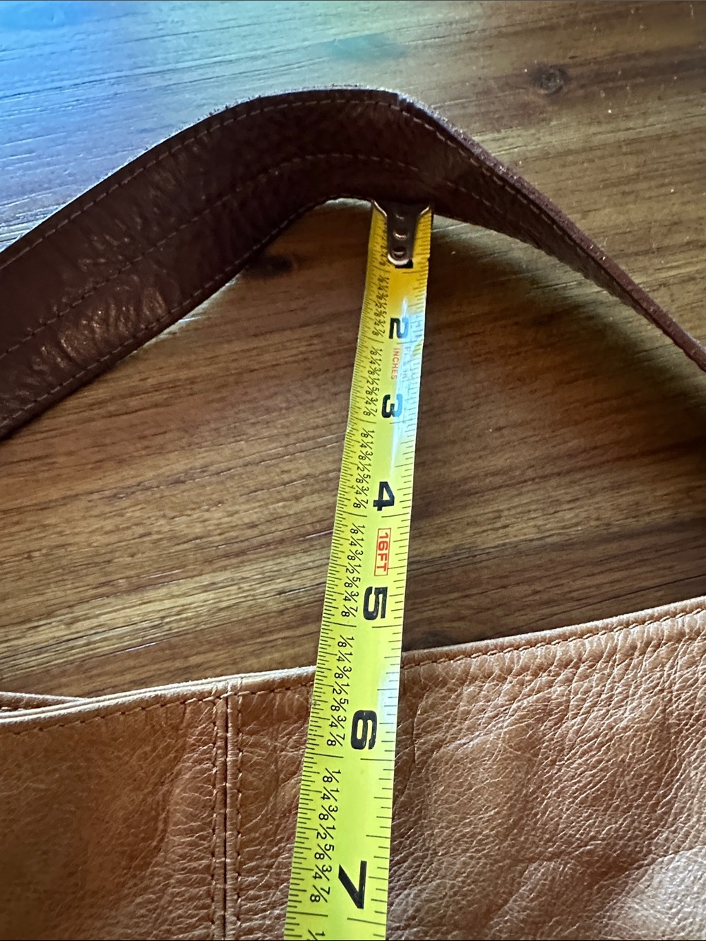 Tano Brown Leather-Trim Shoulder Bag - Picture 7 of 7
